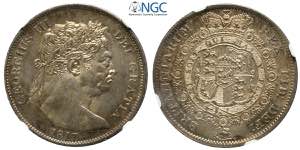 Great Britain, George III, 1/2 Crown 1817, ... 
