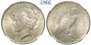 United States of America, Dollar 1923, Ag mm ... 