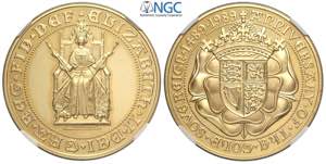 Great Britain, Elizabeth II, 5 Pounds 1989, ... 