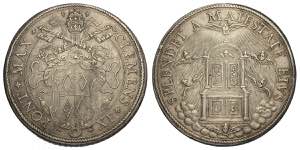 Roma, Clemente IX (1667-1669), Piastra, RR ... 