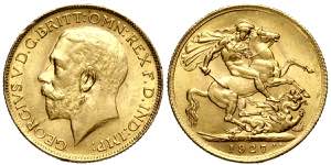 South Africa, George V, Sovereign 1927-SA, ... 