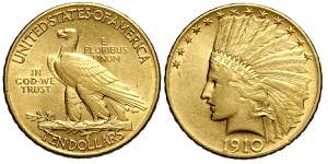 United States of America, 10 Dollars 1910, ... 