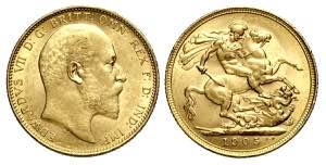 Australia, Edward VII, Sovereign 1905-M, Au ... 