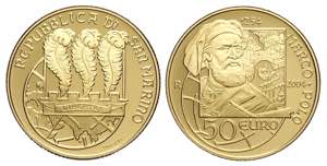 San Marino, Nuova Monetazione, 50 Euro 2004 ... 