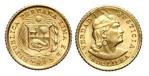 Perù, Republic, 1/5 Libra (1/5 Pound) 1964, ... 