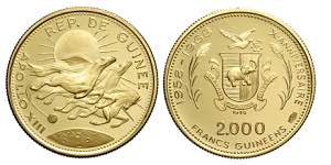 Guinea, Republic, 2000 Francs 1970 Apollo ... 