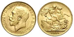Great Britain, George V, Sovereign 1911, Au ... 
