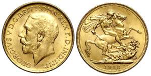 Australia, George V, Sovereign 1912-S, Au mm ... 