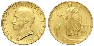 100 Lire 1933, Rara Au mm 23,5 leggermente ... 