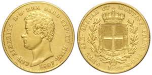 Savoia, Carlo Alberto, 20 Lire 1847 senza ... 