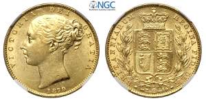 Australia, Victoria, Shield Sovereign 1879-S ... 