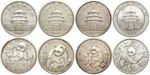 China, Peoples Republic, Lot of 4 coins of ... 