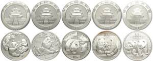 China, Peoples Republic, Lot of 5 coins of ... 