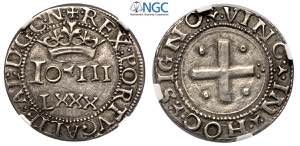 Portugal, Joao III (1521-1557), Real, Ag mm ... 