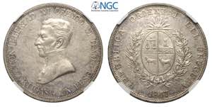 Uruguay, Republic, Peso 1917, Ag mm 37 in ... 