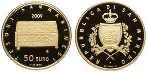 San Marino, Nuova Monetazione, 50 Euro 2009 ... 