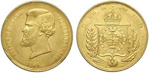 Brazil, Pedro II, 20000 Reis 1856, Au 917 g ... 