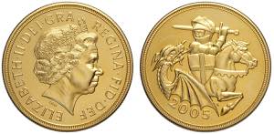Great Britain, Elizabeth II, 5 Pounds 2005, ... 