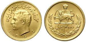 Iran, Muhammad Reza Pahlavi Shah, 2,5 ... 