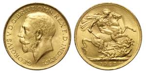 South Africa, George V, Sovereign 1927-SA, ... 