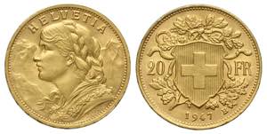 Switzerland, Confederation, 20 Francs 1947, ... 