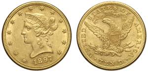 United States of America, 10 Dollars 1897, ... 