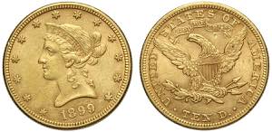 United States of America, 10 Dollars 1899, ... 