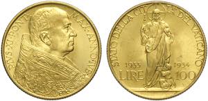 Roma, Pio XI (1929-1938), 100 Lire ... 