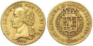 Savoia, Vittorio Emanuele I (1802-1821), 20 ... 