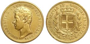 Savoia, Carlo Alberto (1831-1849), 50 Lire ... 