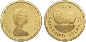 Falkland, Elizabeth II (1952-), Pound 1974, ... 