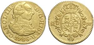 Spain, Carlos III (1759-1788), 1/2 Escudo ... 
