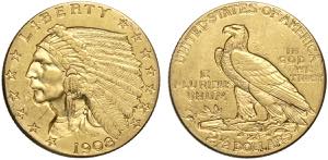 United States of America, Indian Head 2.50 ... 