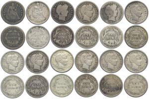 United States of America, Lot 12 x Silver ... 