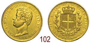 Savoia - Carlo Alberto - 20 Lire 1835 - oro ... 
