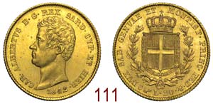 Savoia - Carlo Alberto - 20 Lire 1842 Torino ... 