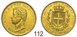 Savoia - Carlo Alberto - 20 Lire 1844 - oro ... 