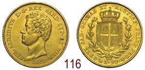 Savoia - Carlo Alberto - 20 Lire 1847 Genova ... 