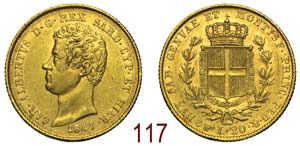 Savoia - Carlo Alberto - 20 Lire 1847 Torino ... 