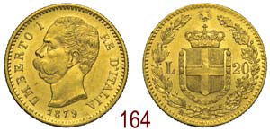 Regno dItalia - Umberto I - 20 Lire 1879 - ... 