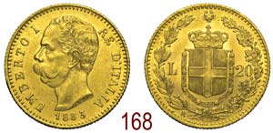 Regno dItalia - Umberto I - 20 Lire 1883 - ... 