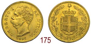 Regno dItalia - Umberto I - 20 Lire 1891 - ... 