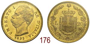 Regno dItalia - Umberto I - 20 Lire 1893 - ... 