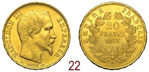 France - Napoleon III - 20 Francs 1853 A - ... 