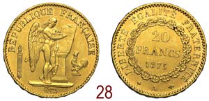 France - Third Republic - 20 Francs 1875 A - ... 