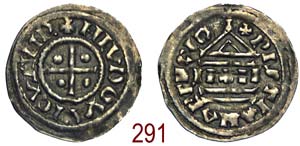Milano - Ludovico II 844-875 - Denaro di ... 