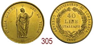 Milano - Governo Provvisorio - 40 Lire 1848 ... 