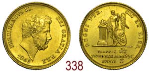 Napoli - Ferdinando II - 3 Ducati 1845 - RR ... 