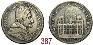 Roma - Innocenzo XI 1676-1689 - Piastra anno ... 