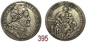 Roma - Innocenzo XII - Piastra 1693 anno III ... 